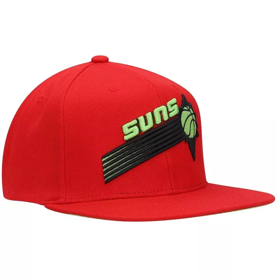 Mens MITCHELL & NESS NBA REVERSE CANDY APPLE SNAPBACK HWC SUNS