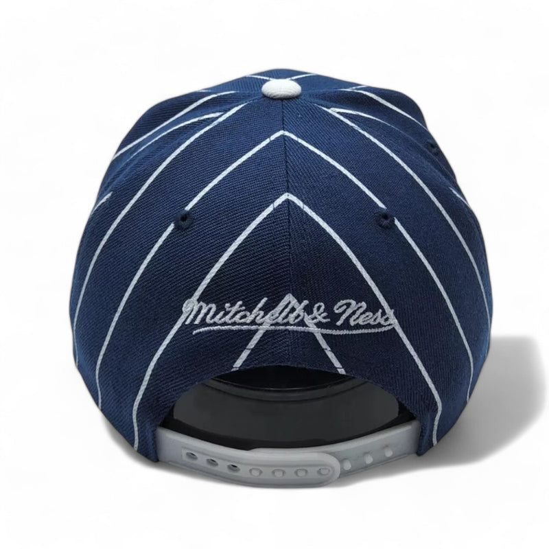 MENS MITCHELL & NESS NHL TEAM PIN SNAPBACK LIGHTNING - NAVY-WHITE