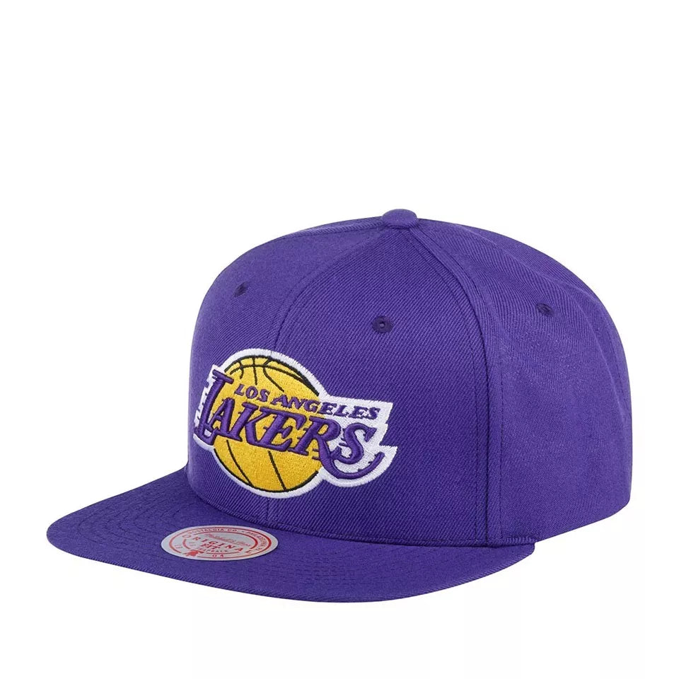 MENS MITCHELL & NESS NBA CORE BASIC SNAPBACK LAKERS - PURPLE