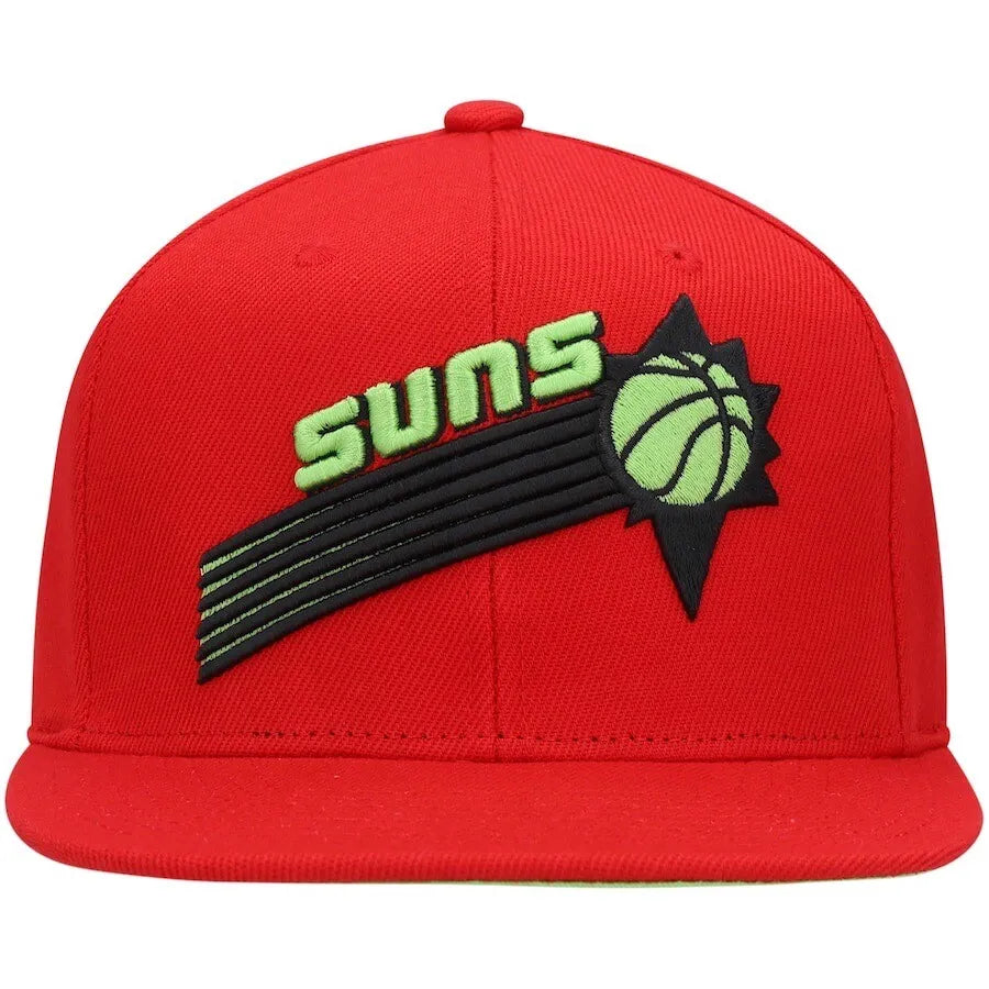 Mens MITCHELL & NESS NBA REVERSE CANDY APPLE SNAPBACK HWC SUNS