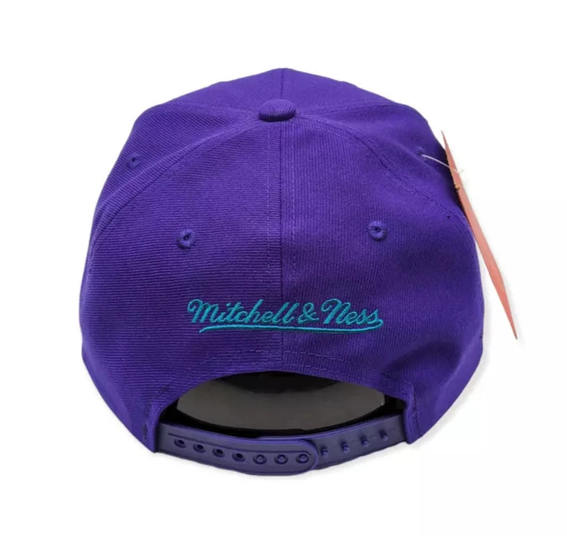 MENS MITCHELL & NESS NBA SWINGMAN POP SNAPBACK HWC HORNETS - PURPLE