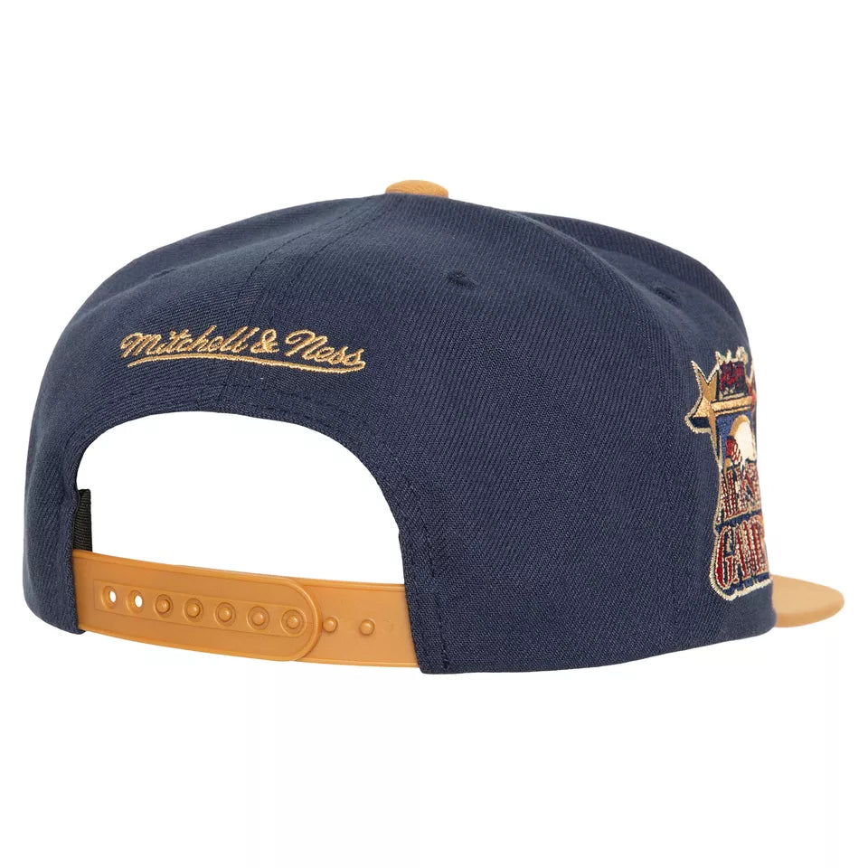MENS MITCHELL & NESS MLB WORK IT SNAPBACK BRAVES - NAVY
