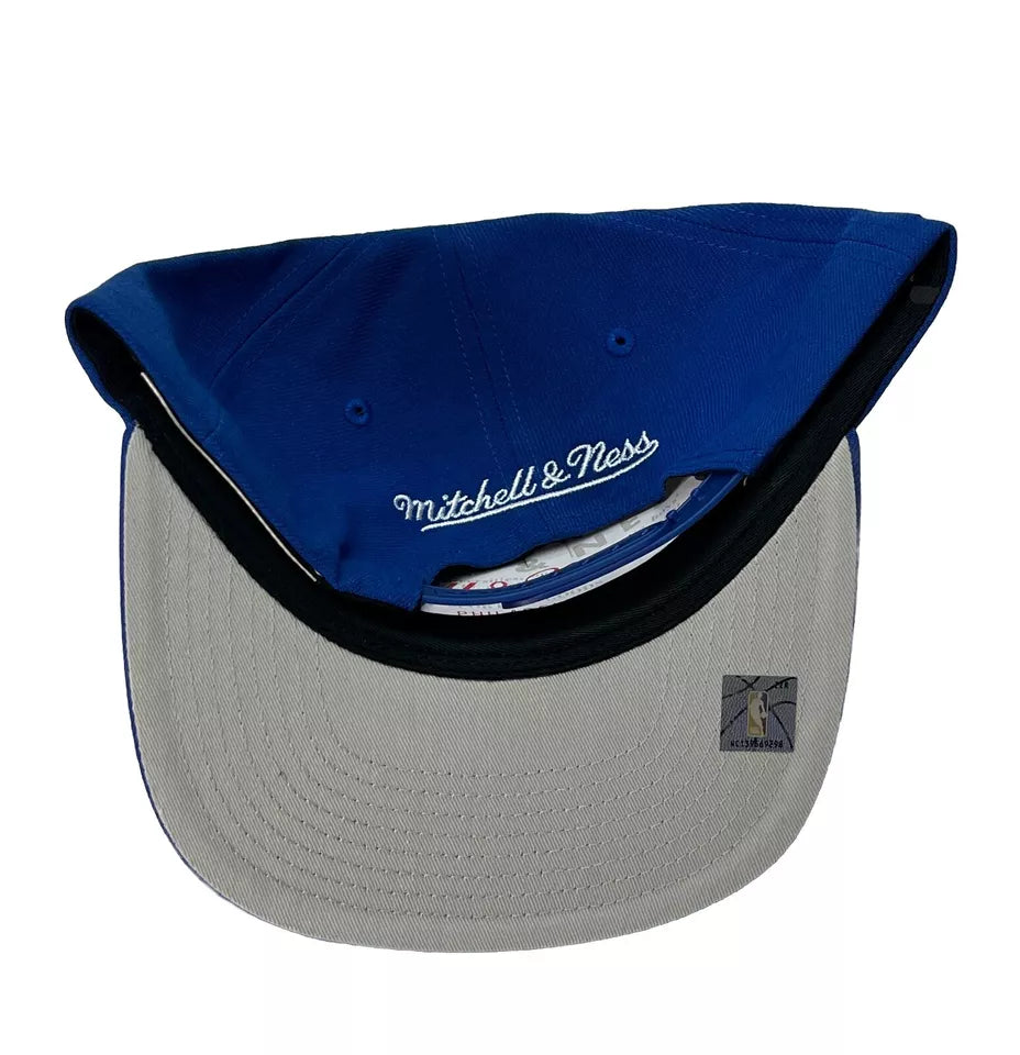 MENS MITCHELL & NESS NBA BACK TO BASICS SNAPBACK HWC CLIPPERS - BLUE