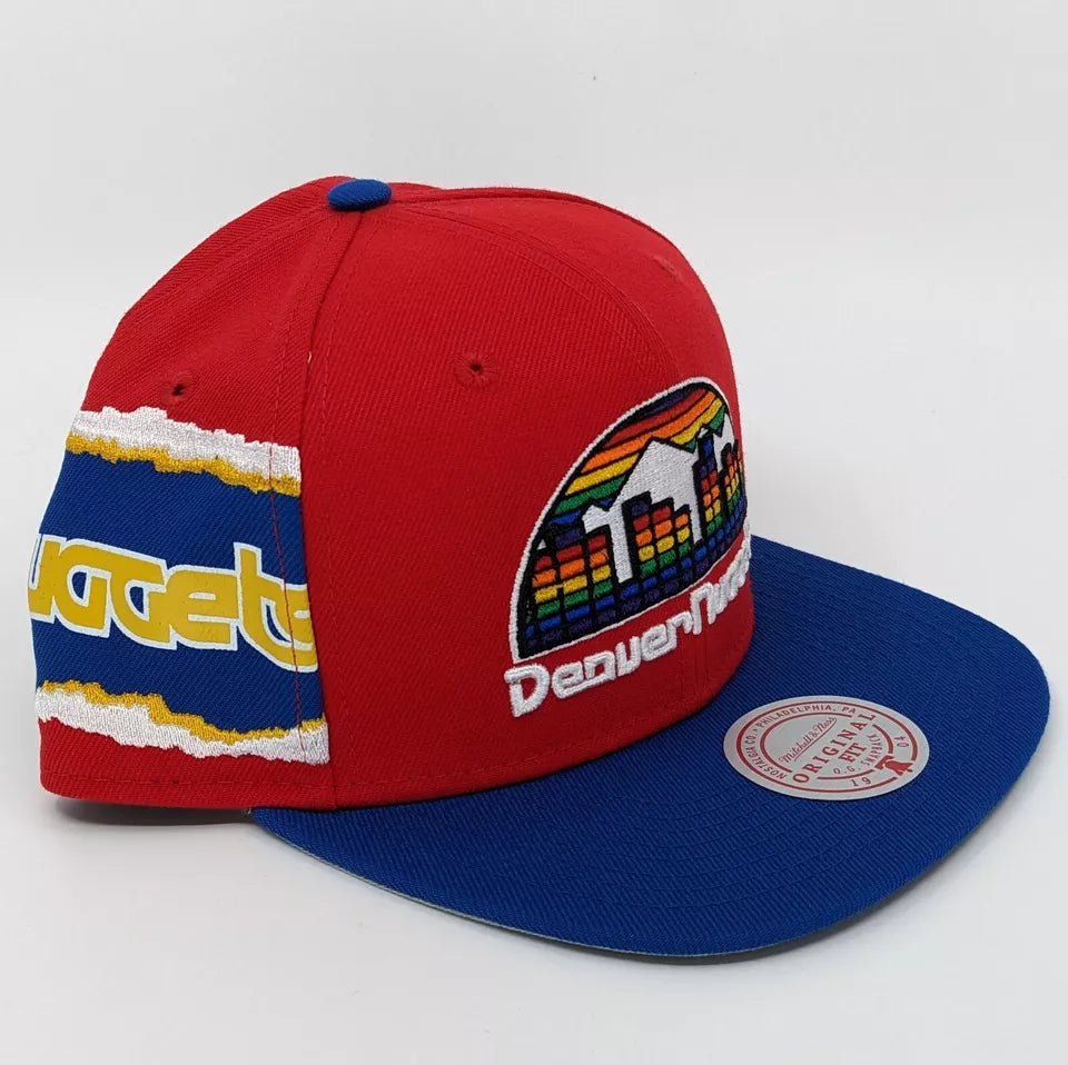 MENS MITCHELL & NESS NBA JUMBOTRON SNAPBACK HWC NUGGETS - RED-ROYAL
