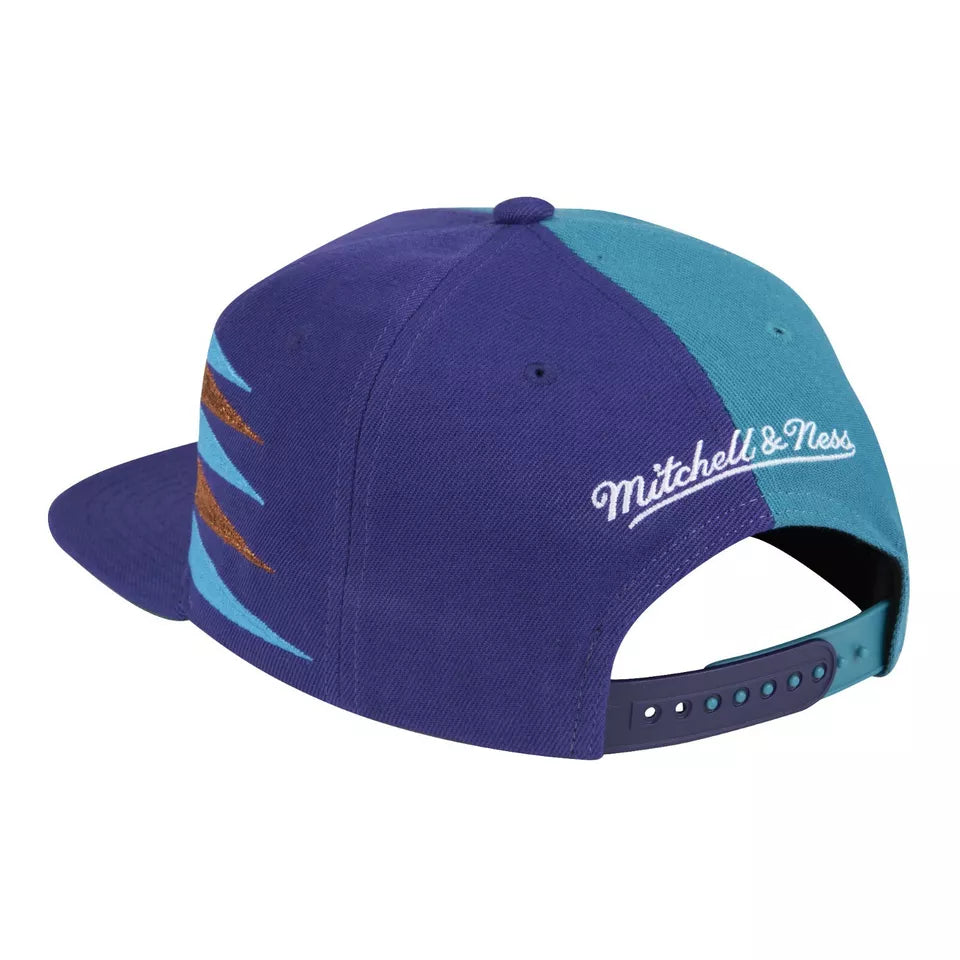 MENS MITCHELL & NESS NBA DIAMOND CUT SNAPBACK HWC JAZZ - PURPLE-TEAL