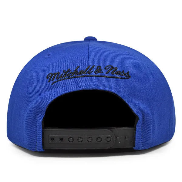 Mens Mitchell & Ness NBA Golden State Warriors Laser Cut Leather Snapback