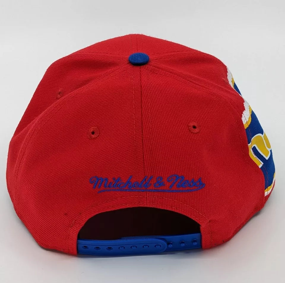 MENS MITCHELL & NESS NBA JUMBOTRON SNAPBACK HWC NUGGETS - RED-ROYAL