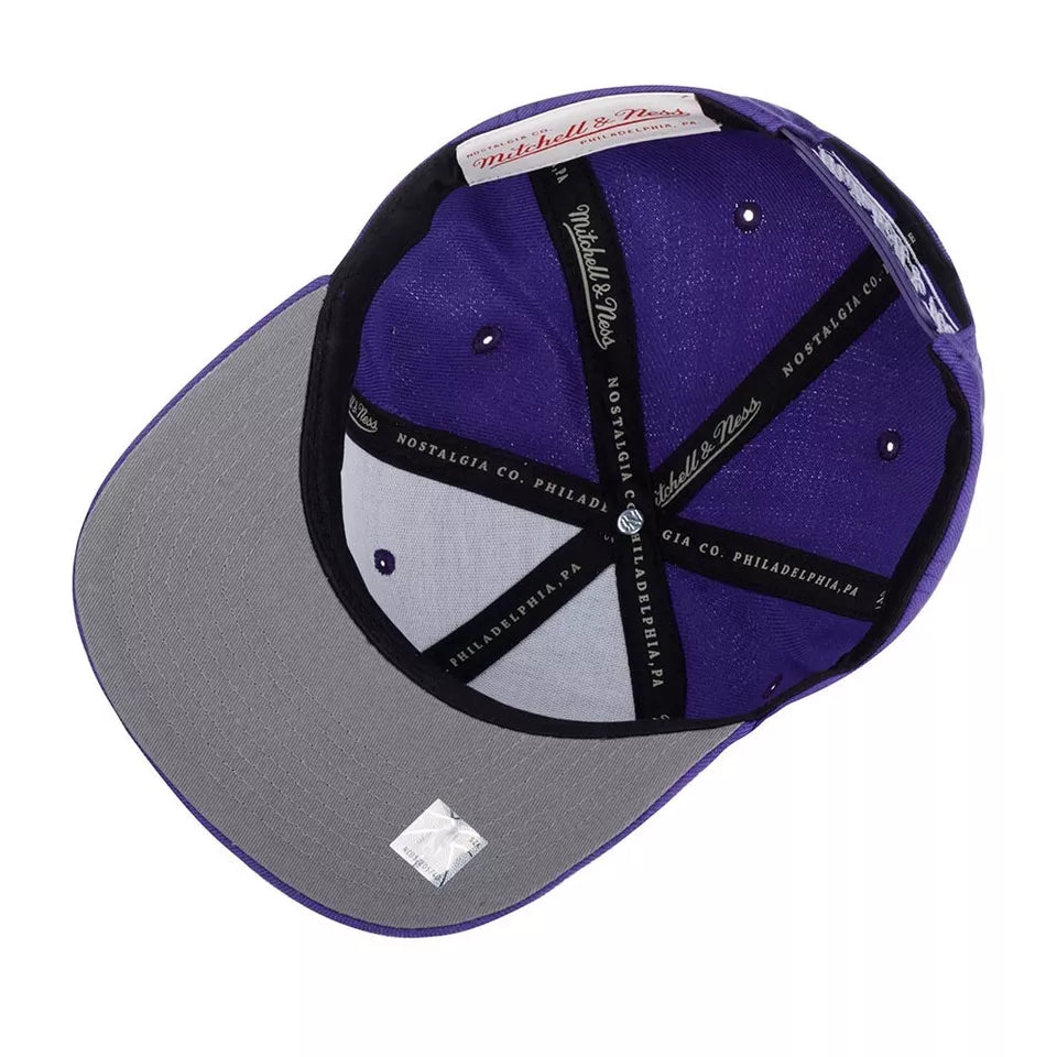 MENS MITCHELL & NESS NBA CORE BASIC SNAPBACK LAKERS - PURPLE