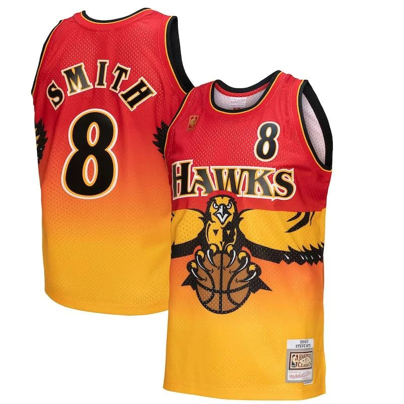 Mens Mitchell & Ness NBA Atlanta Hawks FADEAWAY SWINGMAN JERSEY