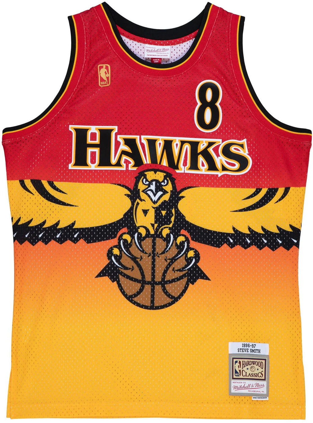 Mens Mitchell & Ness NBA Atlanta Hawks FADEAWAY SWINGMAN JERSEY