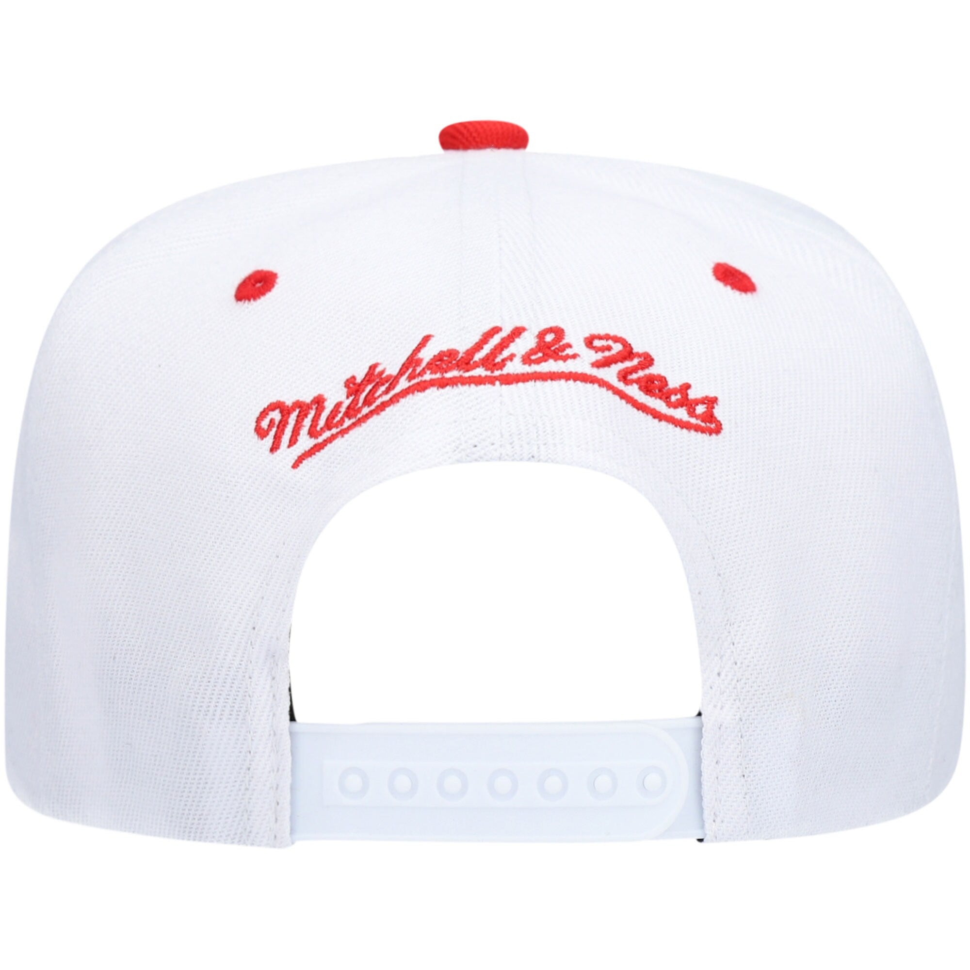 MENS MITCHELL & NESS NBA THREE COLLECTION SNAPBACK WARRIORS - WHITE-SILVER