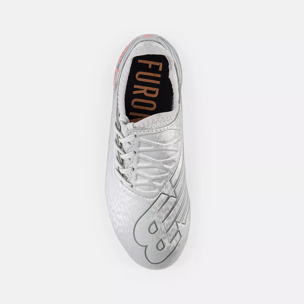 [SJF3FGG7] PRESCHOOL NEW BALANCE FURON V7 DISPATCH FG SOCCER SHOES 'SILVER' (PS)