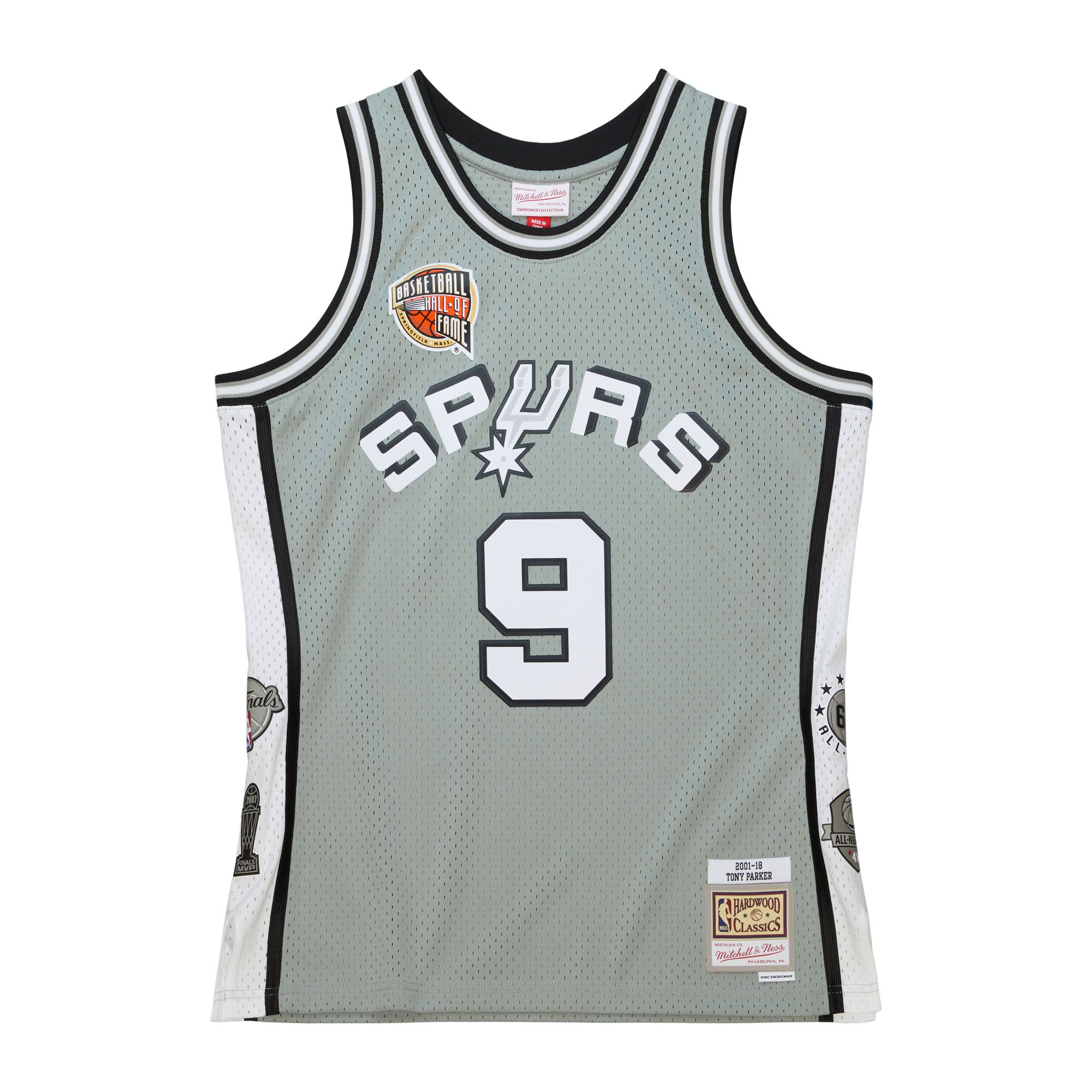 Mens Mitchell & Ness NBA HOF SWINGMAN JERSEY SPURS TONY PARKER