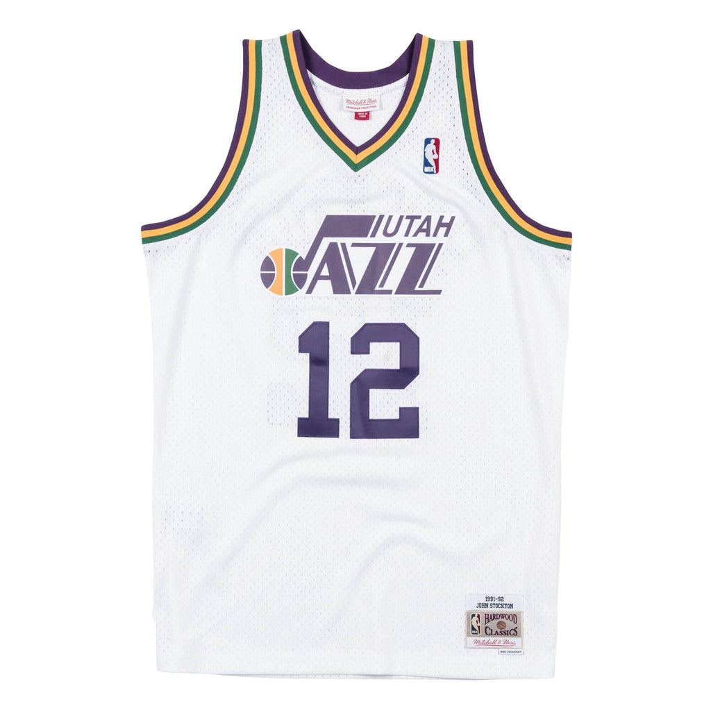 Mens Mitchell & Ness NBA SWINGMAN JERSEY JAZZ 1991 JOHN STOCKTON
