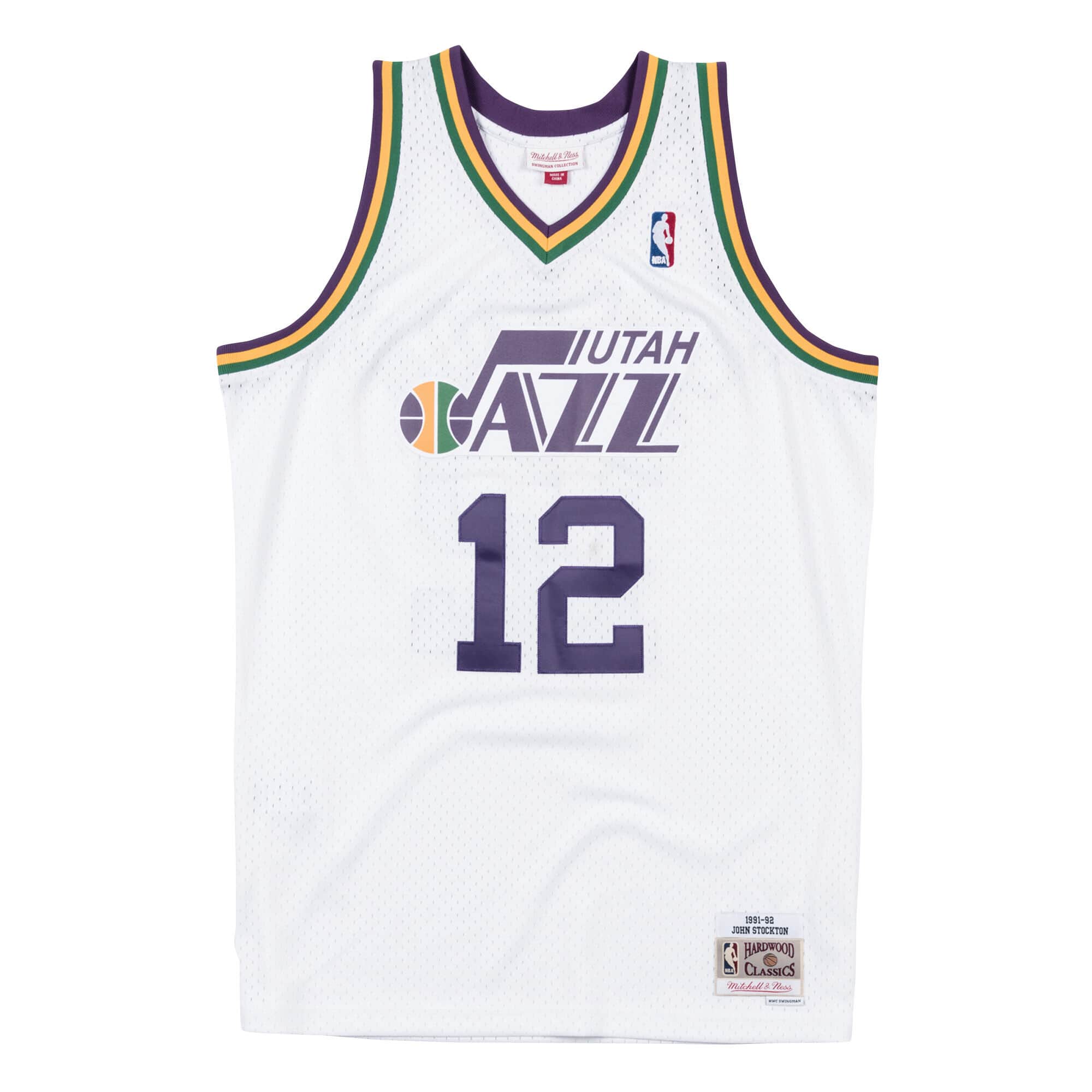 Mens Mitchell & Ness NBA SWINGMAN JERSEY JAZZ 1991 JOHN STOCKTON