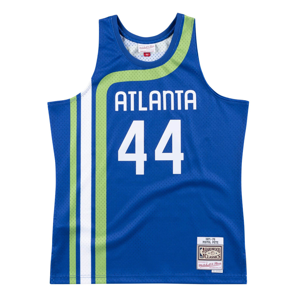 Mens Mitchell & Ness NBA SWINGMAN JERSEY HAWKS 1971 PETE MARAVICH