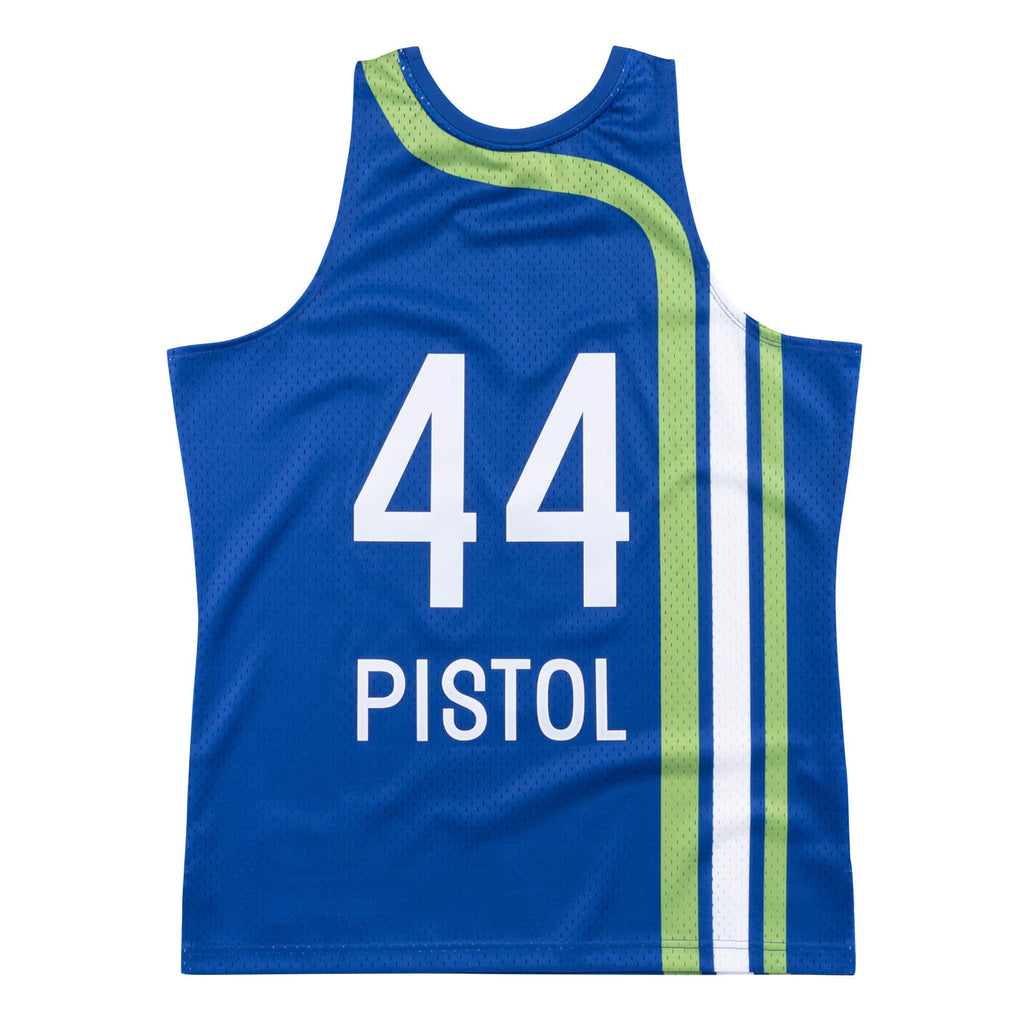 Mens Mitchell & Ness NBA SWINGMAN JERSEY HAWKS 1971 PETE MARAVICH