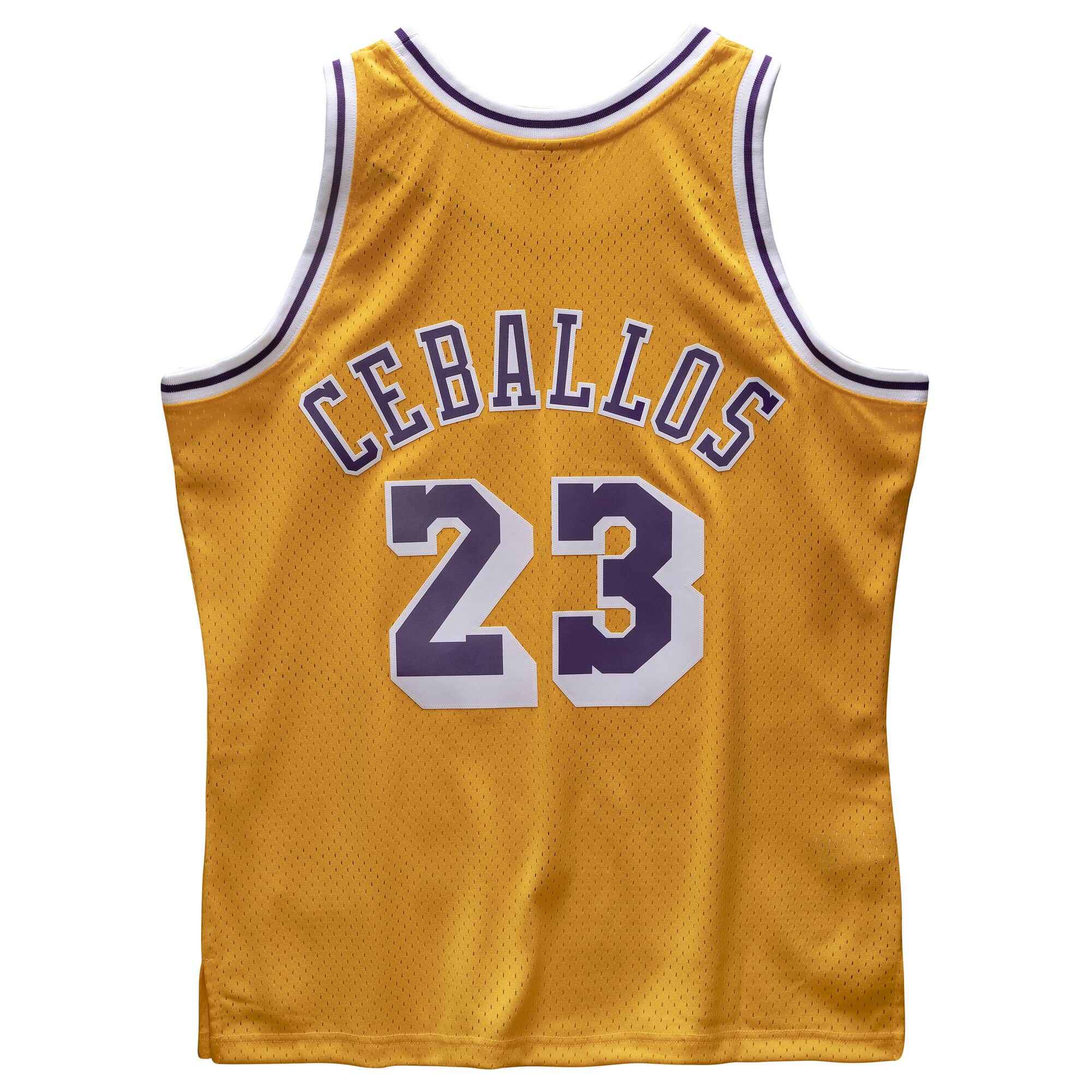 Mens Mitchell & Ness NBA SWINGMAN JERSEY LAKERS 1994 CEDRIC CEBALLOS