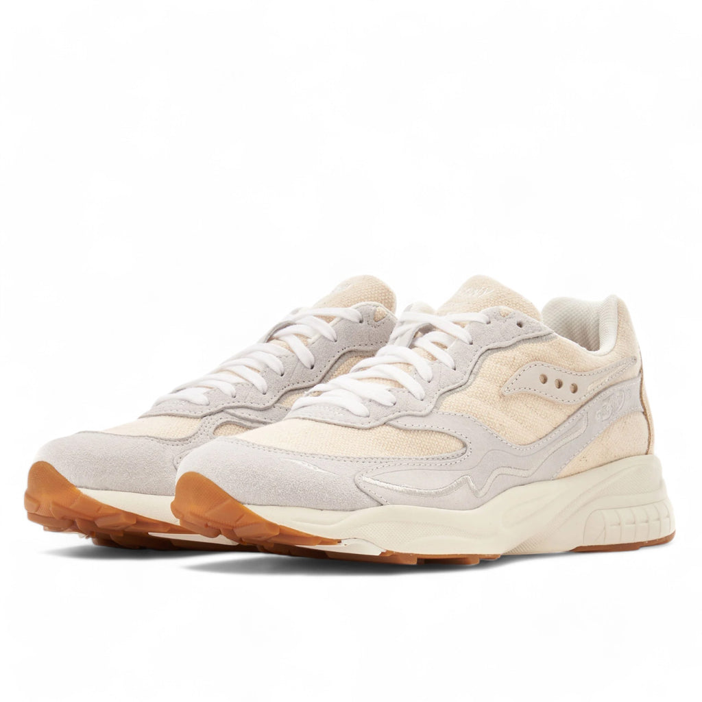 [S70708-1] Mens Saucony 3D GRID HURRICANE 'BLANK CANVAS UNDYED'