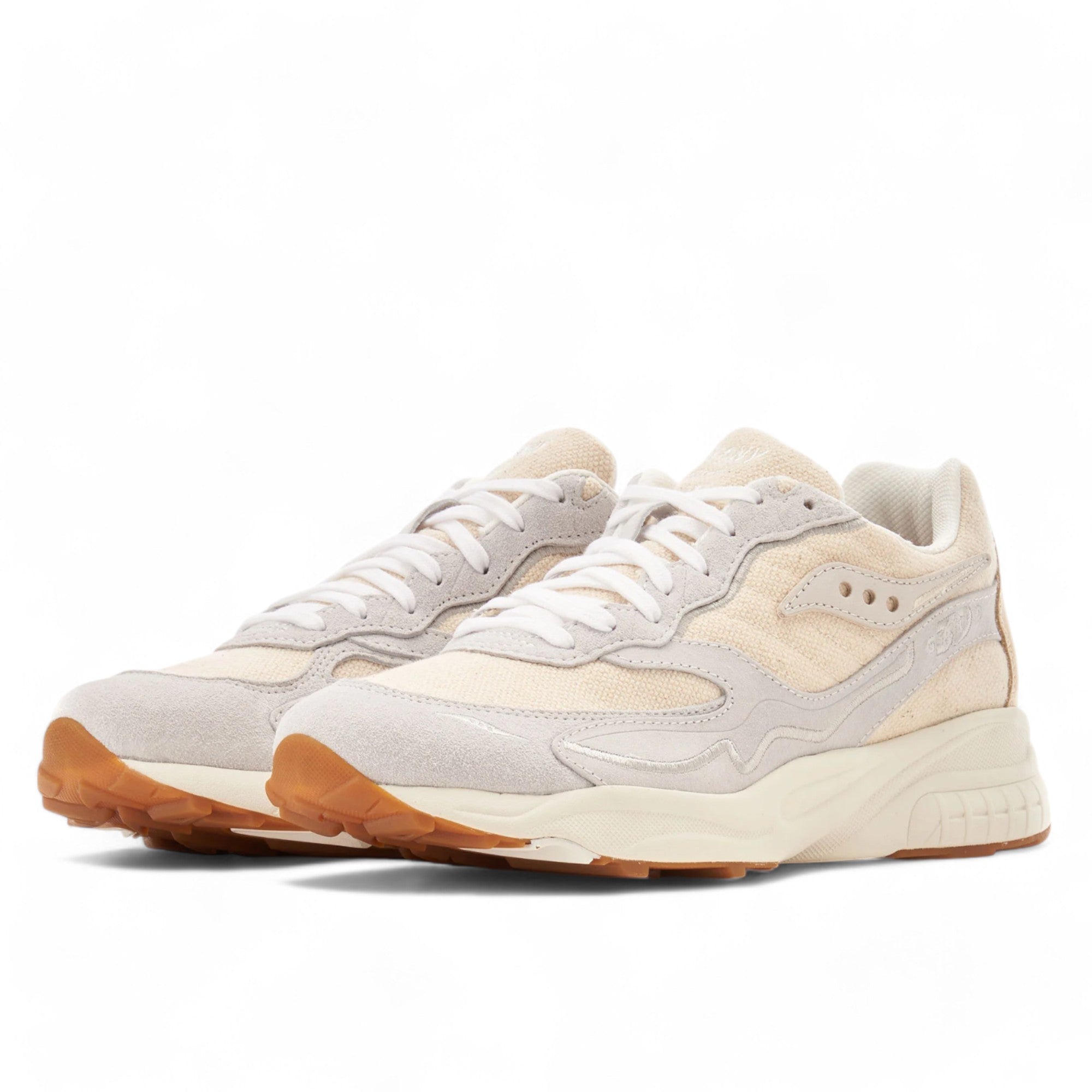 [S70708-1] Mens Saucony 3D GRID HURRICANE 'BLANK CANVAS UNDYED'