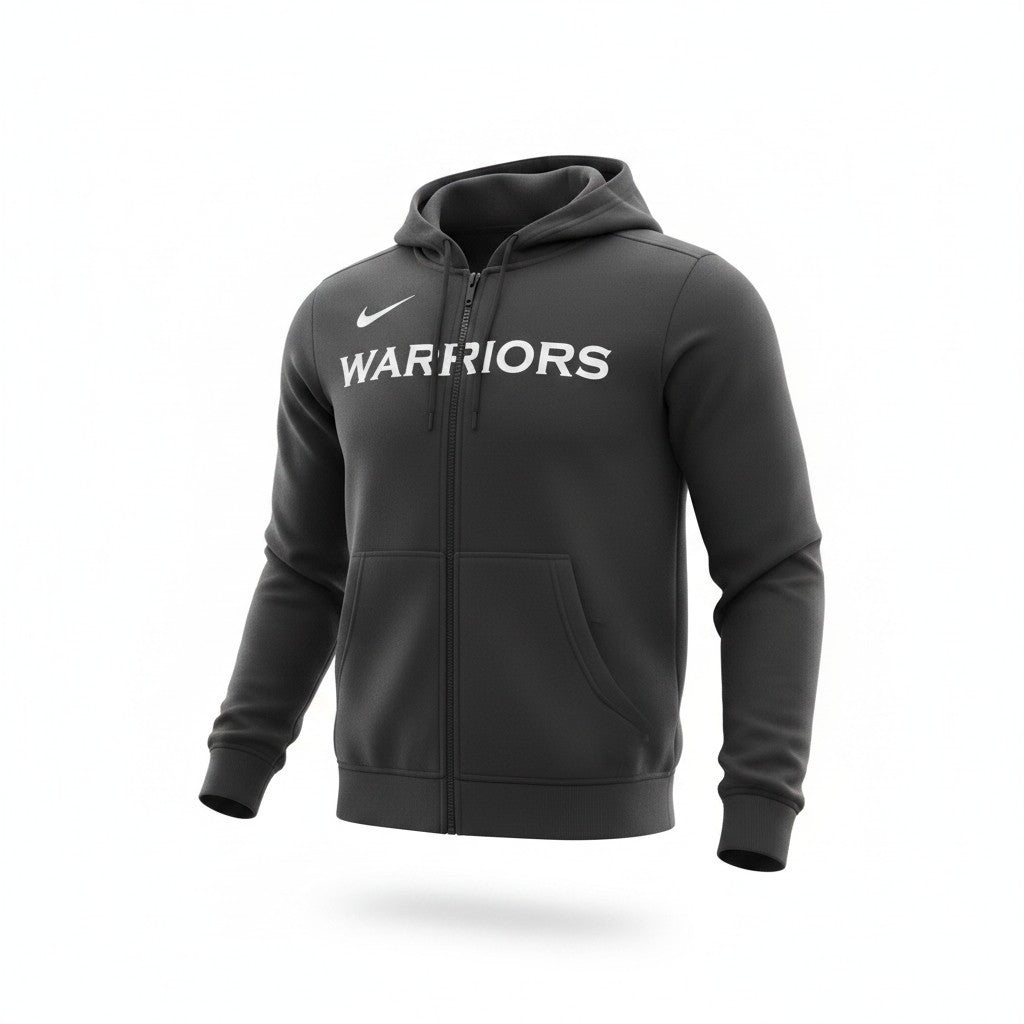 [931131-010] Womens Nike NBA Golden State Warriors Hoodie Full Ziper