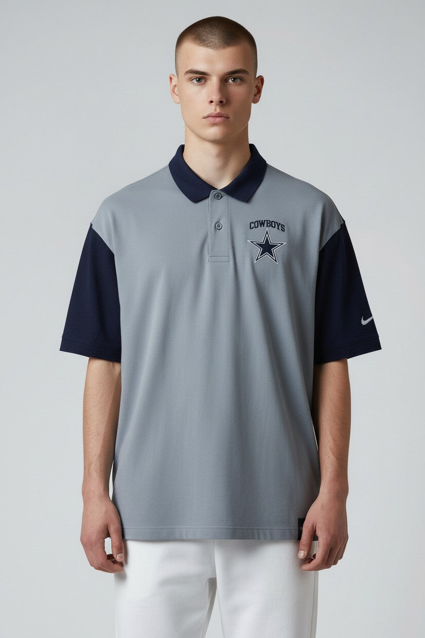 [024D-447M-7RD-NDM] MENS NIKE NFL DALLAS COWBOYS POLO