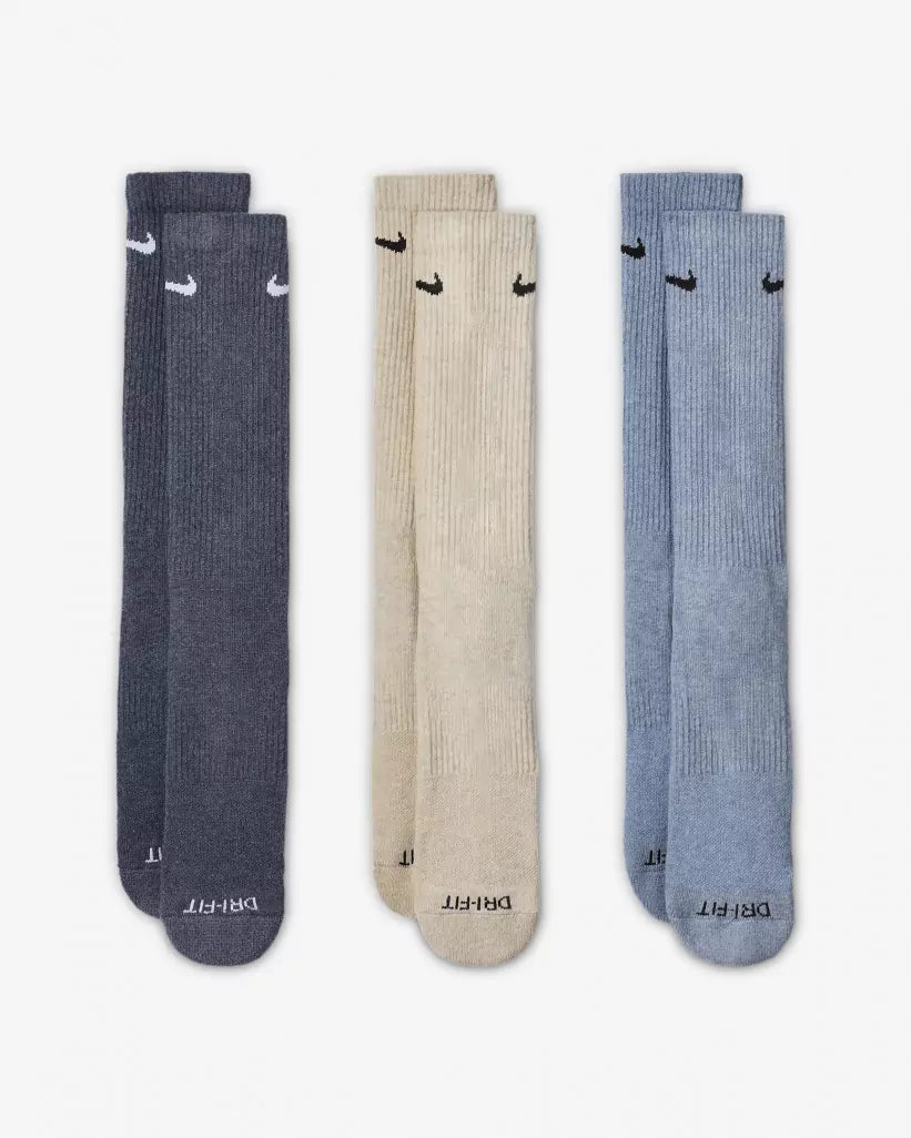 [SX6888-901] MENS NIKE 3 PACK DRI-FIT PLUS CREW SOCKS