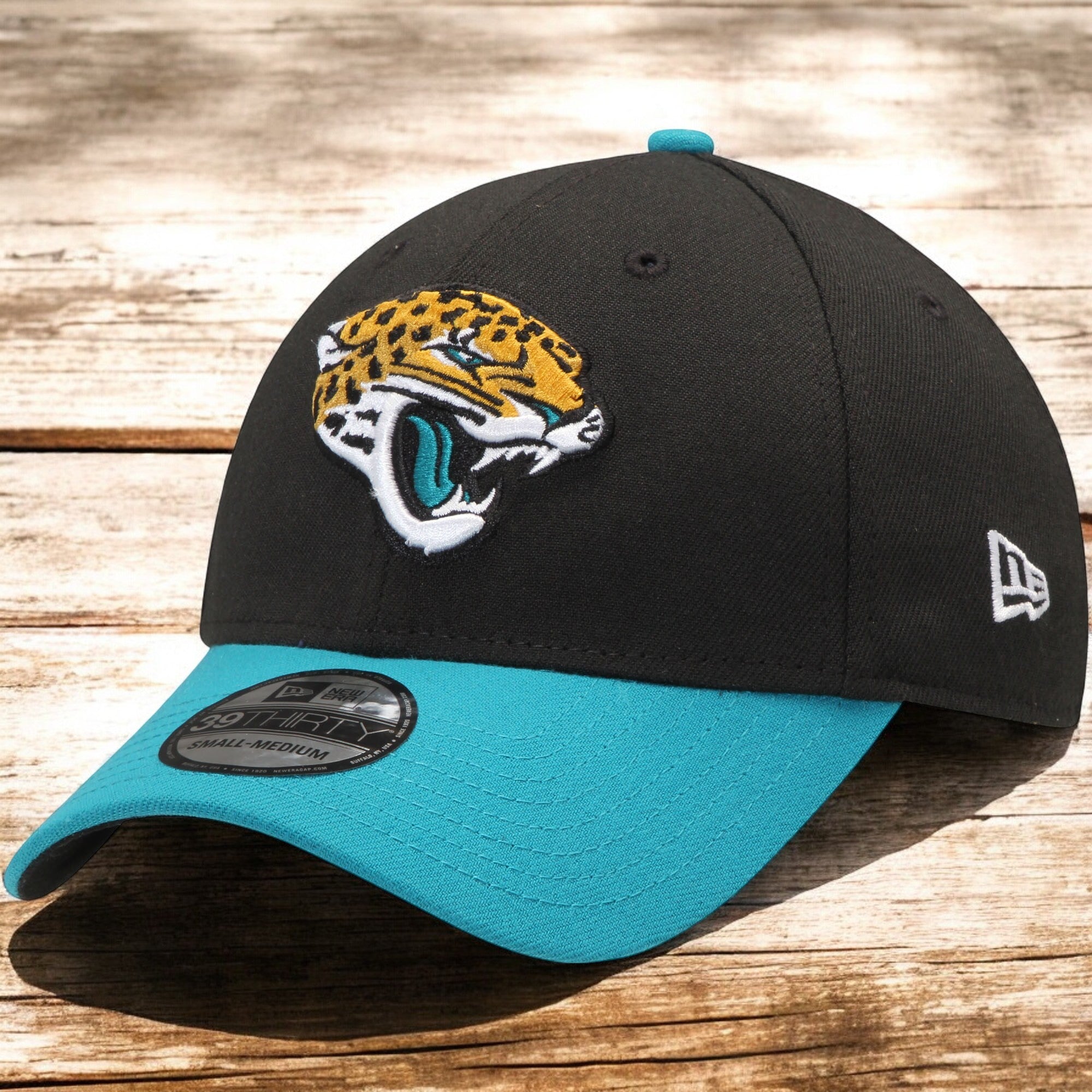 [11858439] Mens New Era NFL JACKSONVILLE JAGUARS 3930 STRETCH FIT - BLACK/TEAL