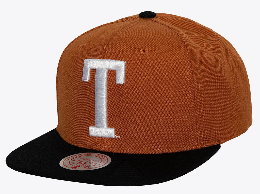 [HHSS5400-UTAYYPPPBROW] MENS MITCHELL & NESS NCAA TEAM 2 TONE 2 SNAPBACK AUSTIN
