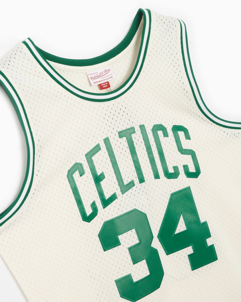 MENS MITCHELL & NESS CREAM TEAM COLOR SWINGMAN JERSEY CELTICS 2007 PAUL PIERCE