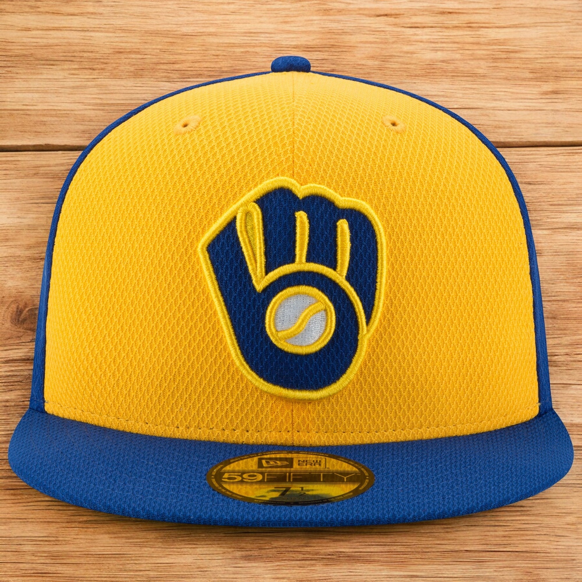 [10757950] Mens New Era MLB Diamond Era 59Fifty Fitted Cap Milwaukee Brewers