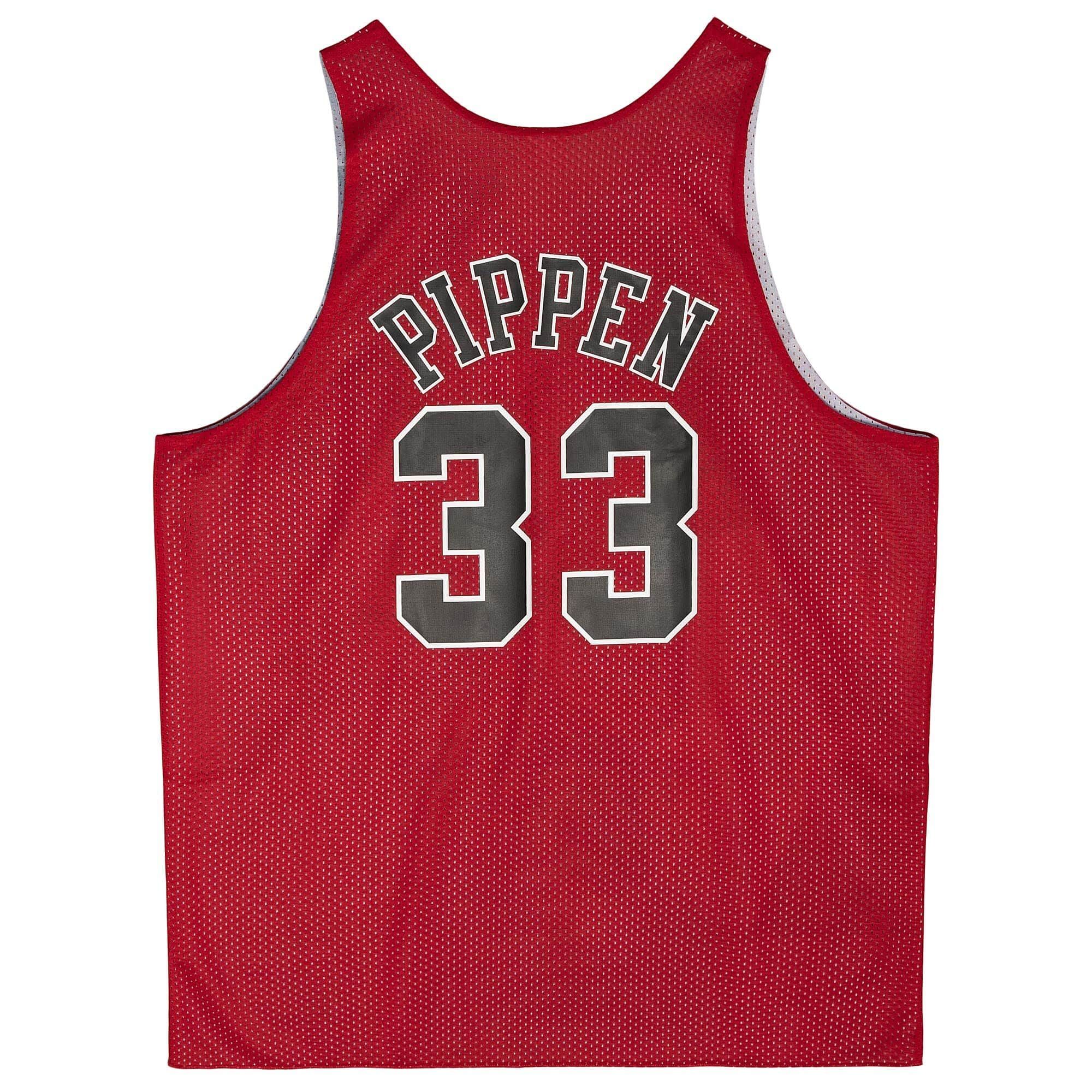 MENS MITCHELL & NESS REVERSIBLE MESH TANK BULLS SCOTTIE PIPPEN