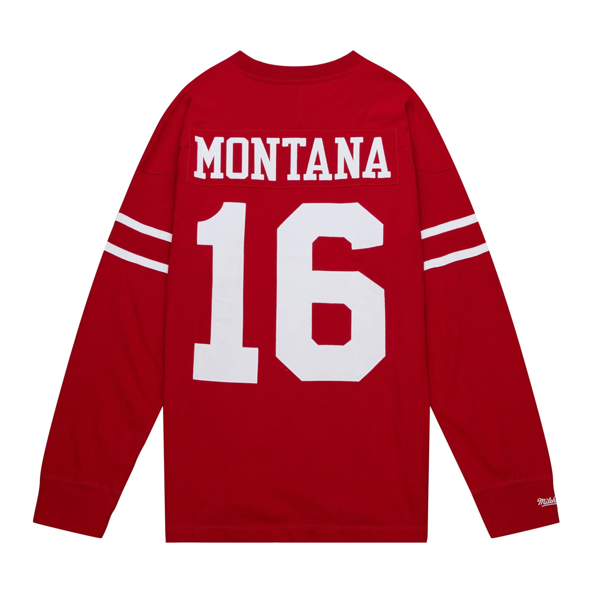 Mens Mitchell & Ness NFL N&N LS TEE 49ERS 1989 JOE MONTANA