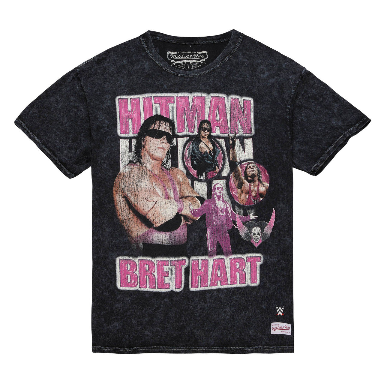 MENS MITCHELL & NESS WWE HART FOREVER TEE BRET 'HITMAN' HART