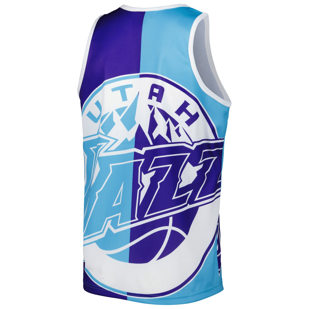 MENS MITCHELL & NESS SUBLIMATED PLAYER TANK JAZZ KARL MALONE