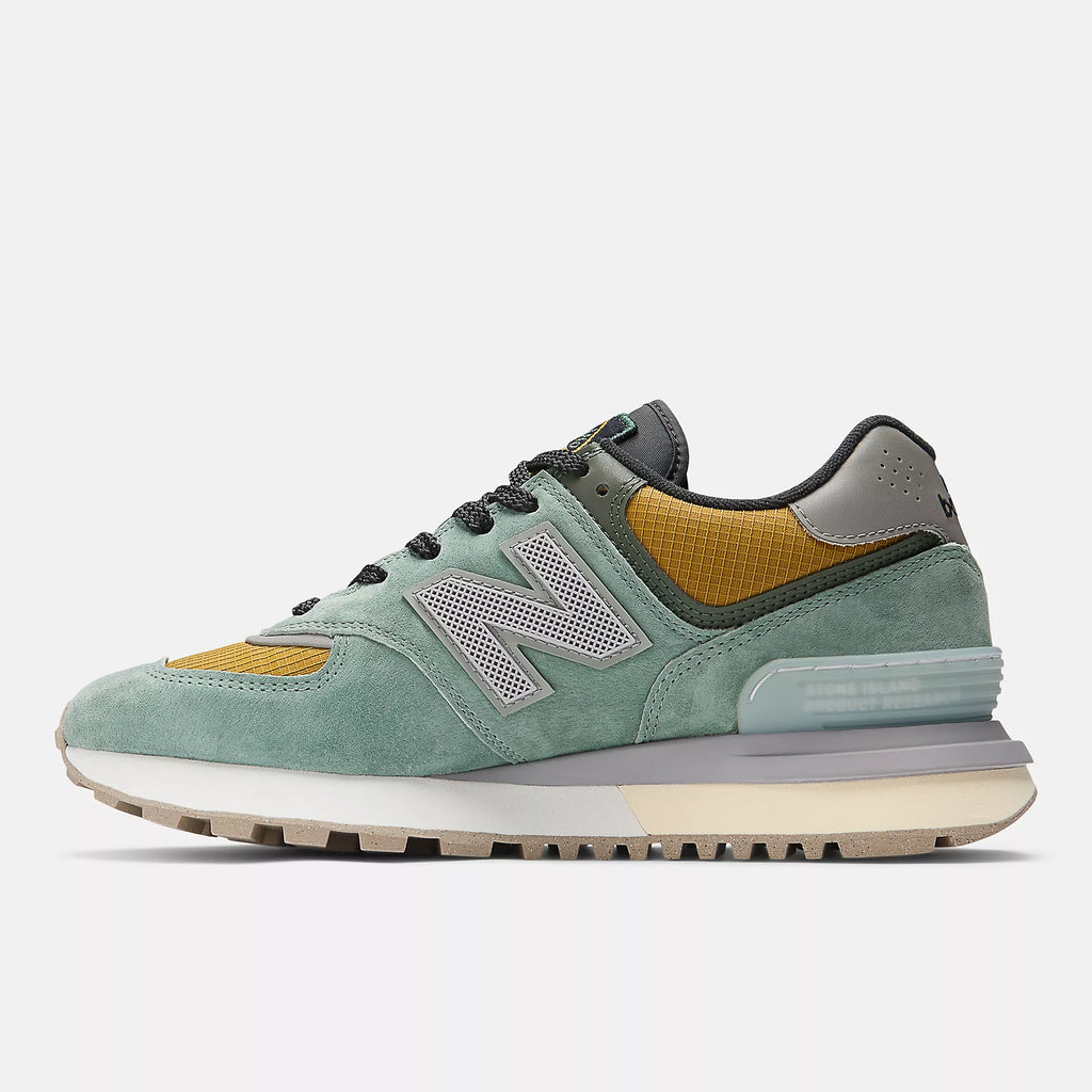 [U574LGTN] MENS NEW BALANCE STONE ISLAND X 574 LEGACY 'LIGHT GREEN'