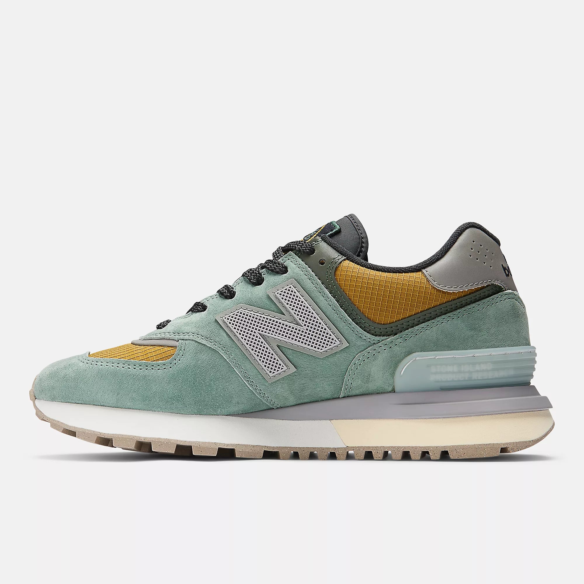 [U574LGTN] MENS NEW BALANCE STONE ISLAND X 574 LEGACY 'LIGHT GREEN'