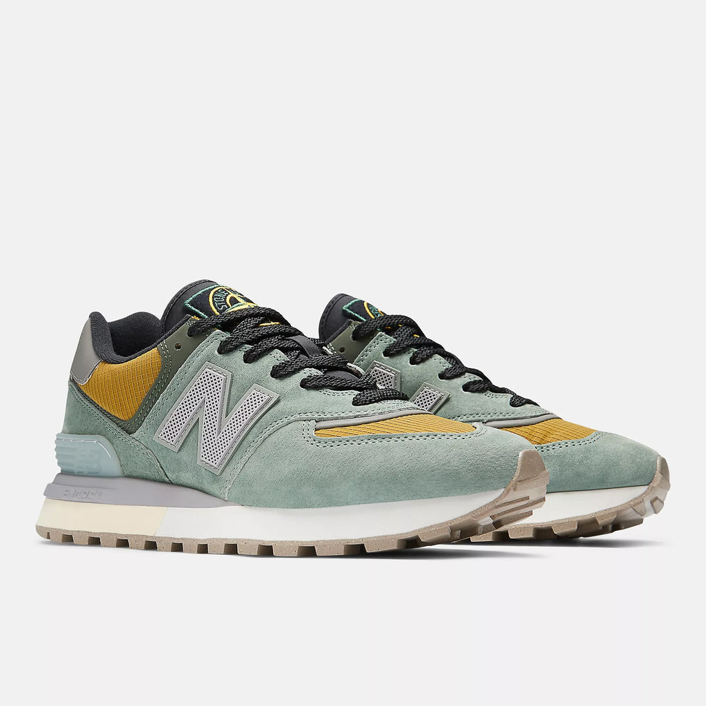 [U574LGTN] MENS NEW BALANCE STONE ISLAND X 574 LEGACY 'LIGHT GREEN'