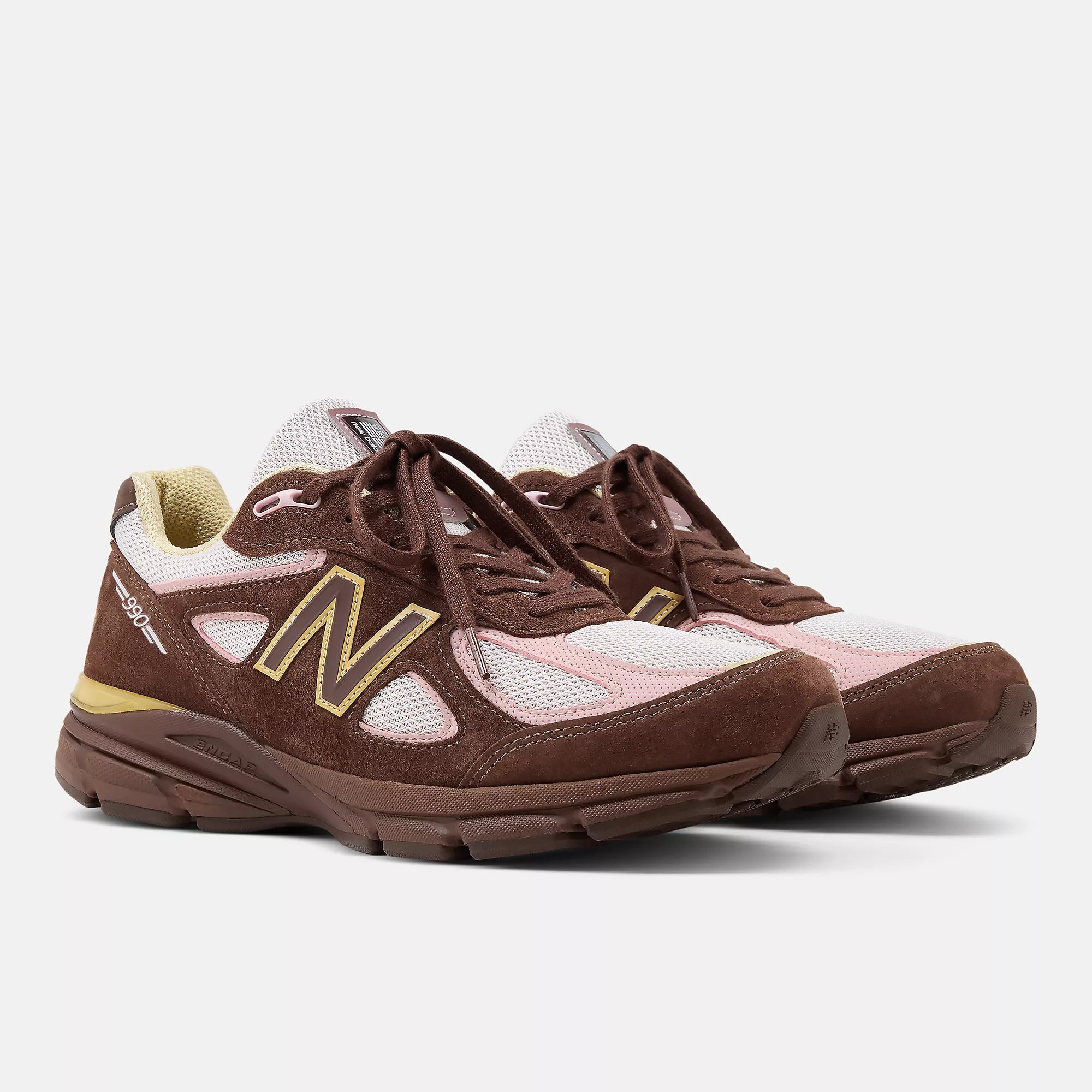 [U990IC4] MENS NEW BALANCE 990V4 MIUSA PUMPERNICKEL 'PINK CHALK'