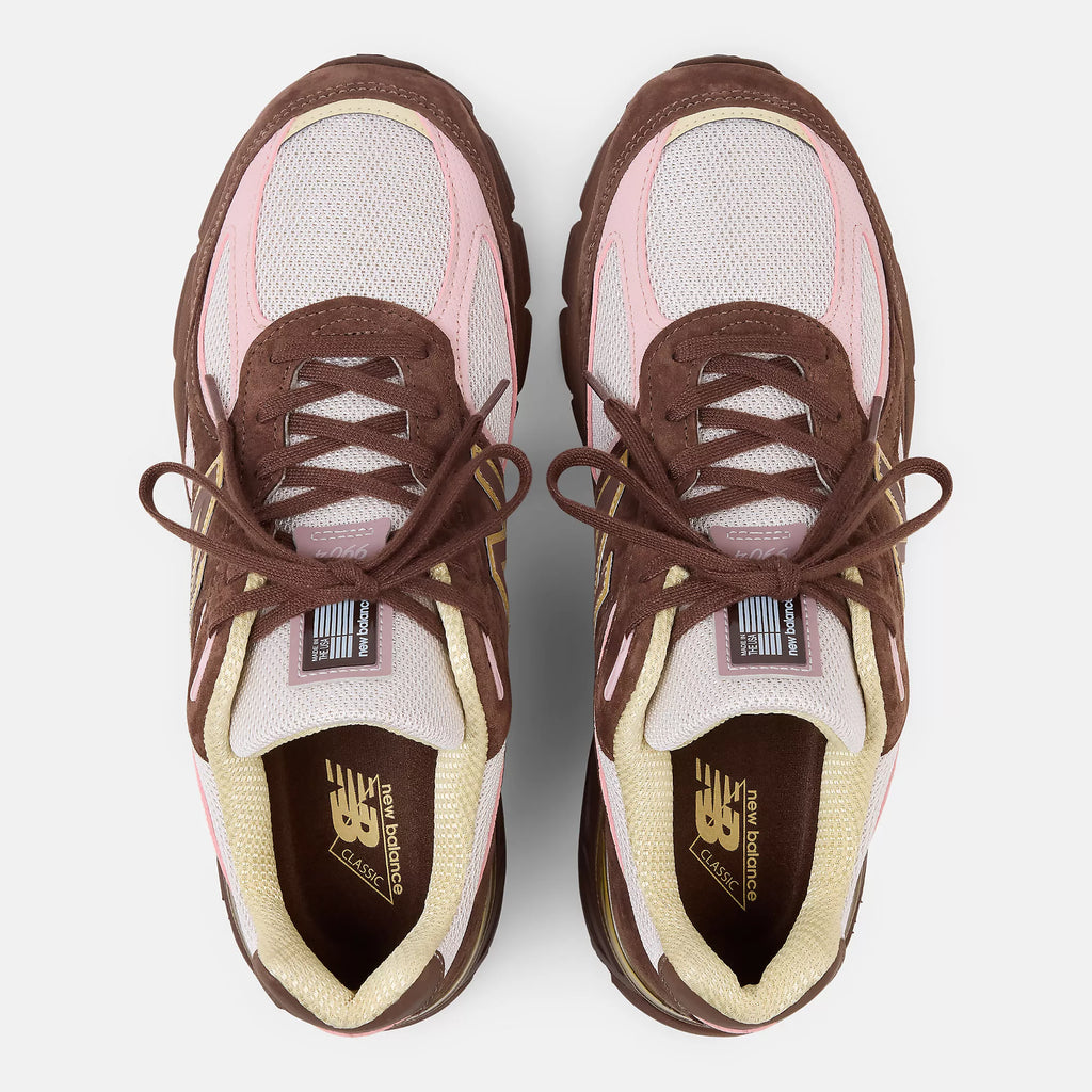 [U990IC4] MENS NEW BALANCE 990V4 MIUSA PUMPERNICKEL 'PINK CHALK'