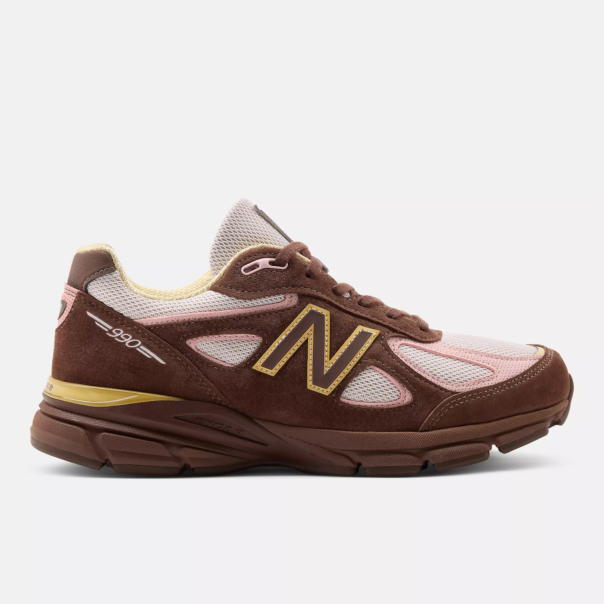 [U990IC4] MENS NEW BALANCE 990V4 MIUSA PUMPERNICKEL 'PINK CHALK'