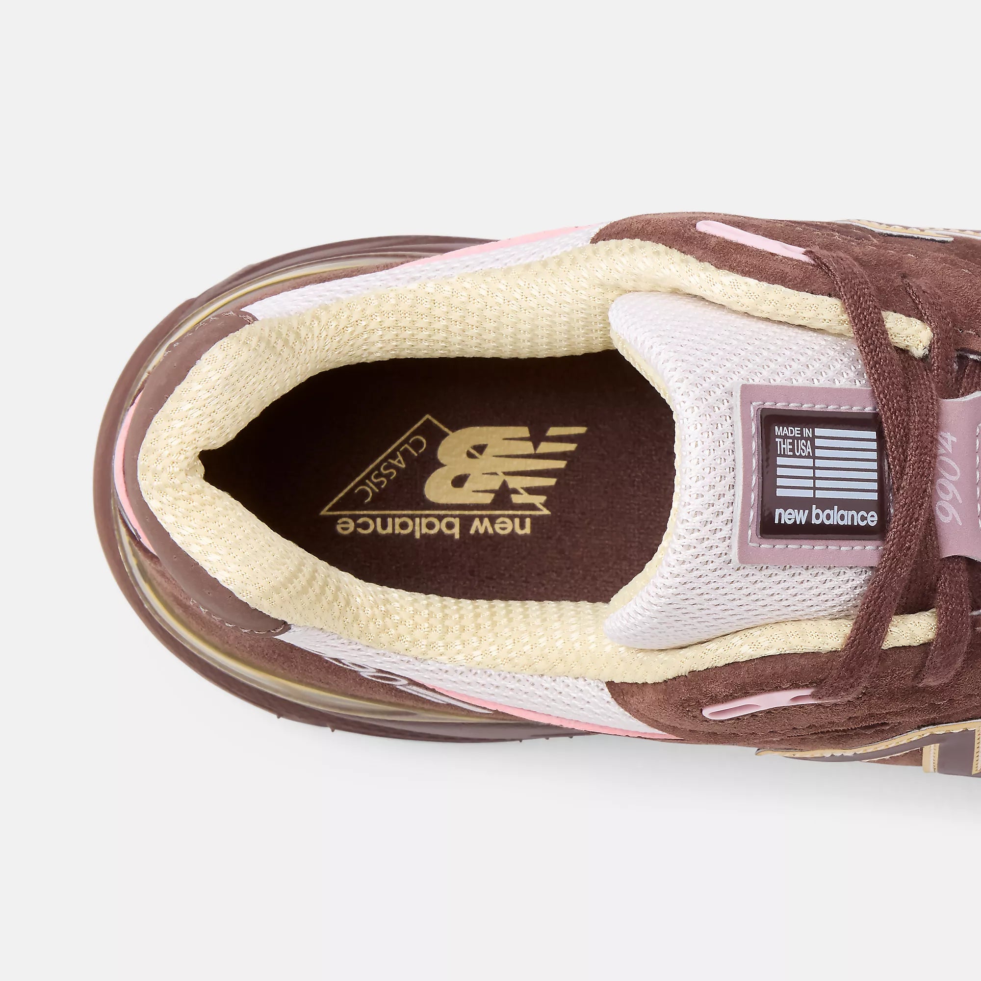 [U990IC4] MENS NEW BALANCE 990V4 MIUSA PUMPERNICKEL 'PINK CHALK'