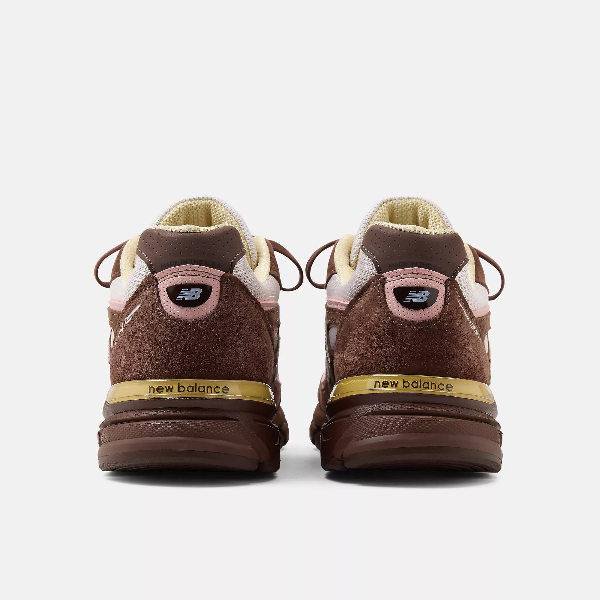 [U990IC4] MENS NEW BALANCE 990V4 MIUSA PUMPERNICKEL 'PINK CHALK'