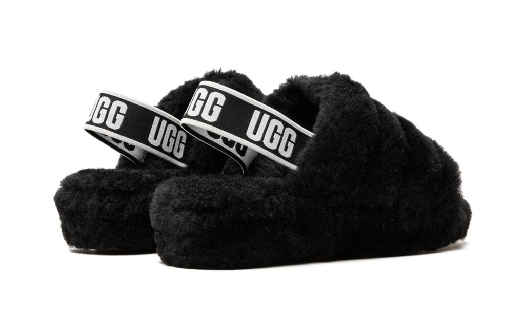 [1095119-BLK] Womens Ugg W FLUFF YEAH SLIDE