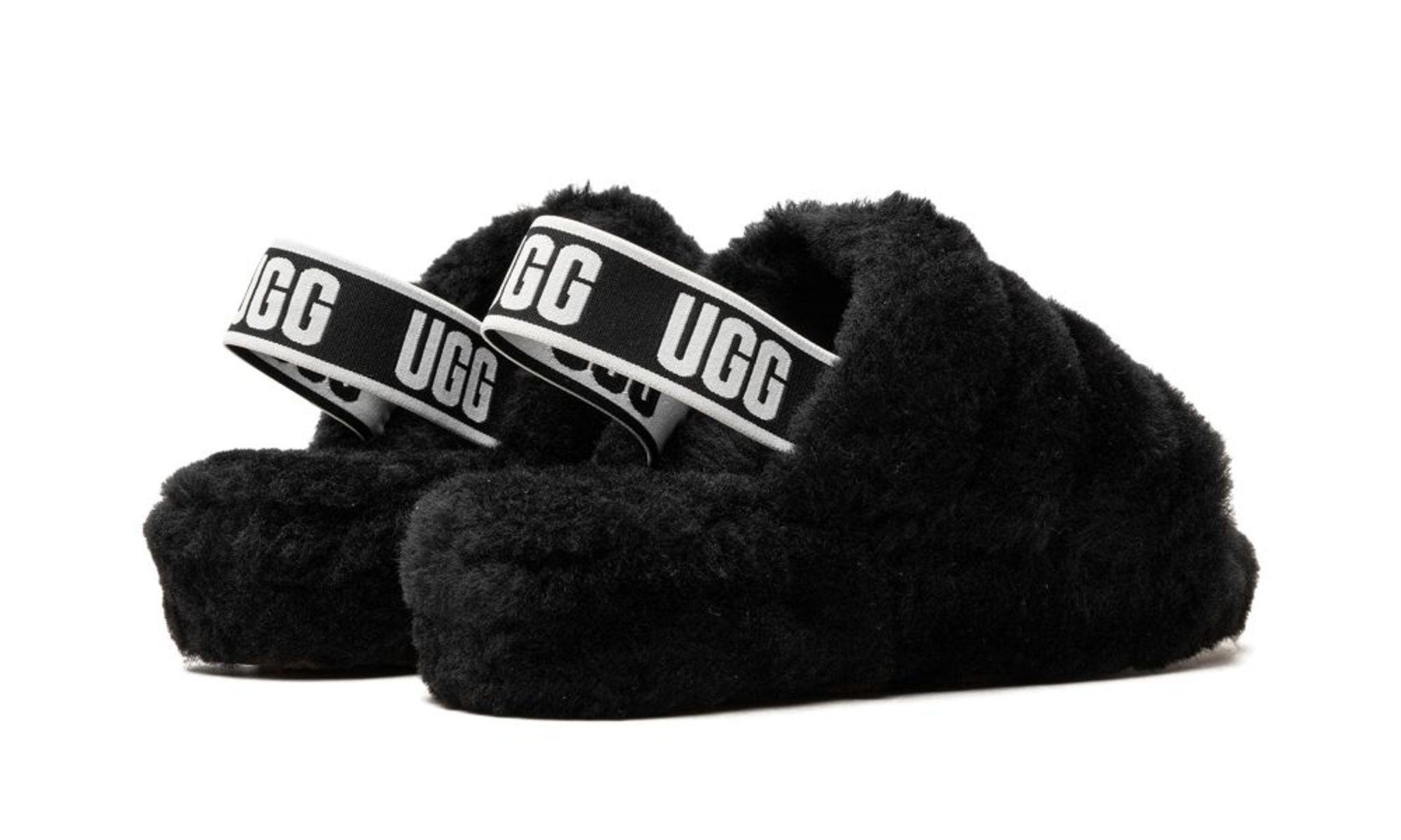 [1095119-BLK] Womens Ugg W FLUFF YEAH SLIDE