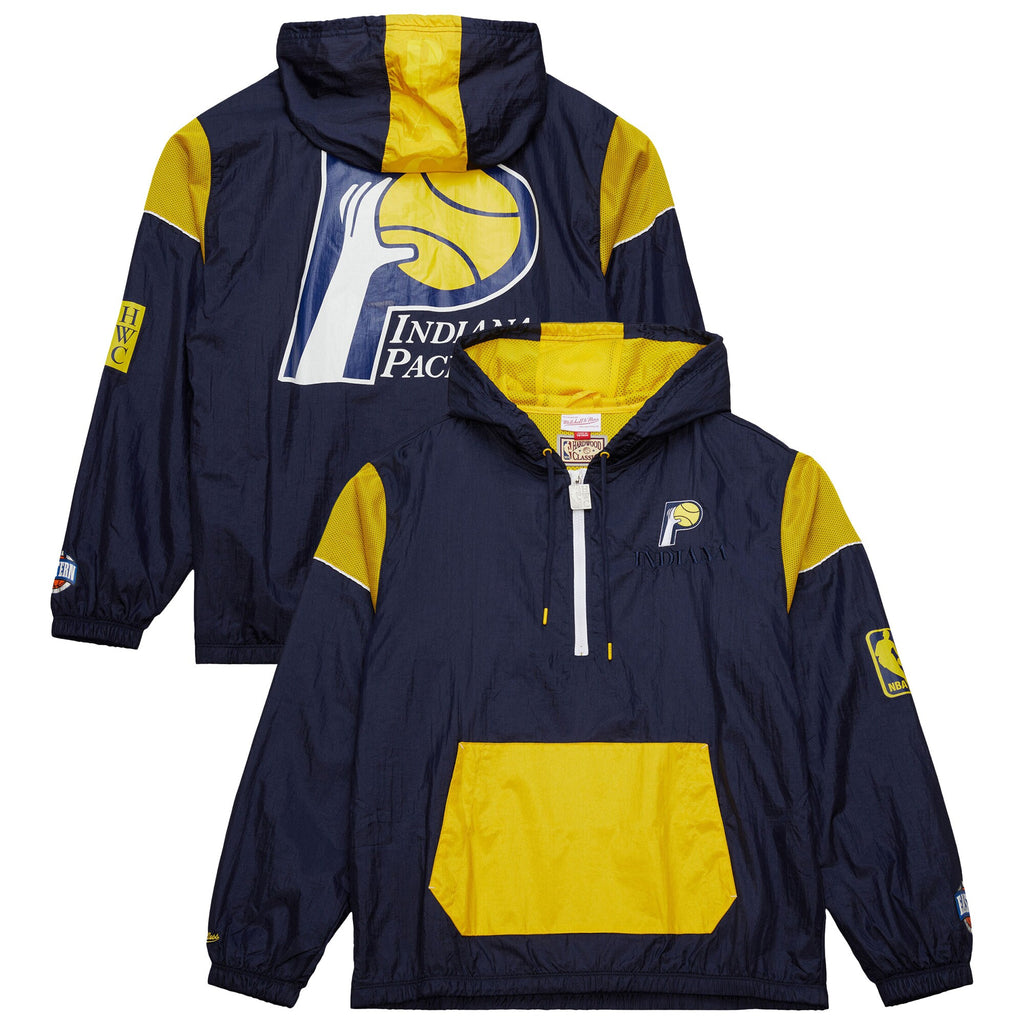MENS MITCHELL & NESS NBA TEAM OG 3.0 ANORAK VINTAGE LOGO PACERS