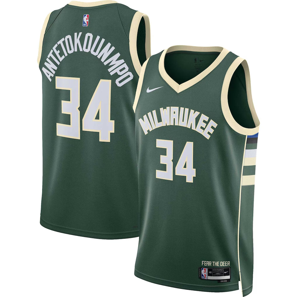 [DN2012-323] MENS NIKE NBA BUCKS GIANNIS ANTETOKOUNMPO DRI-FIT NBA SWINGMAN JERSEY