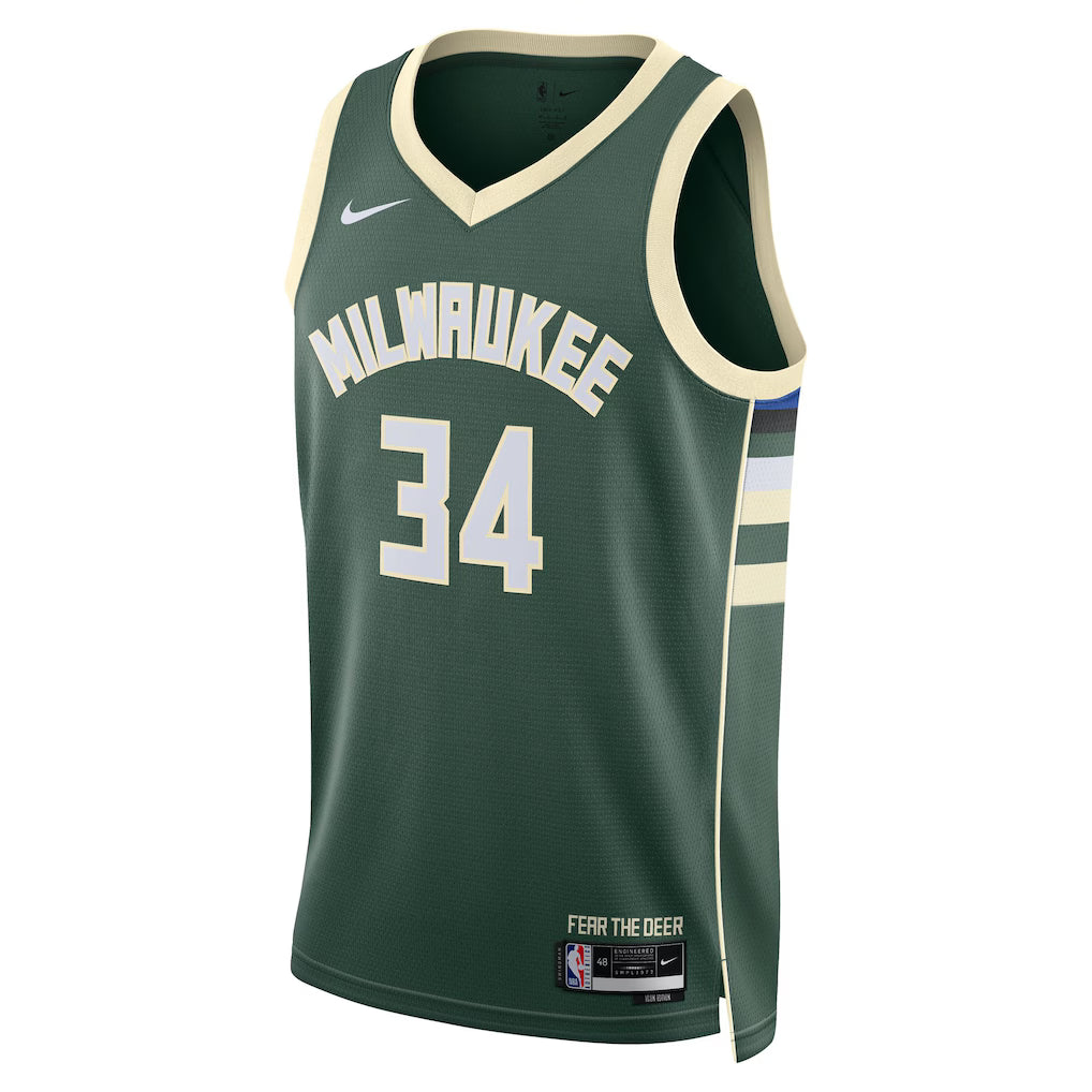 [DN2012-323] MENS NIKE NBA BUCKS GIANNIS ANTETOKOUNMPO DRI-FIT NBA SWINGMAN JERSEY