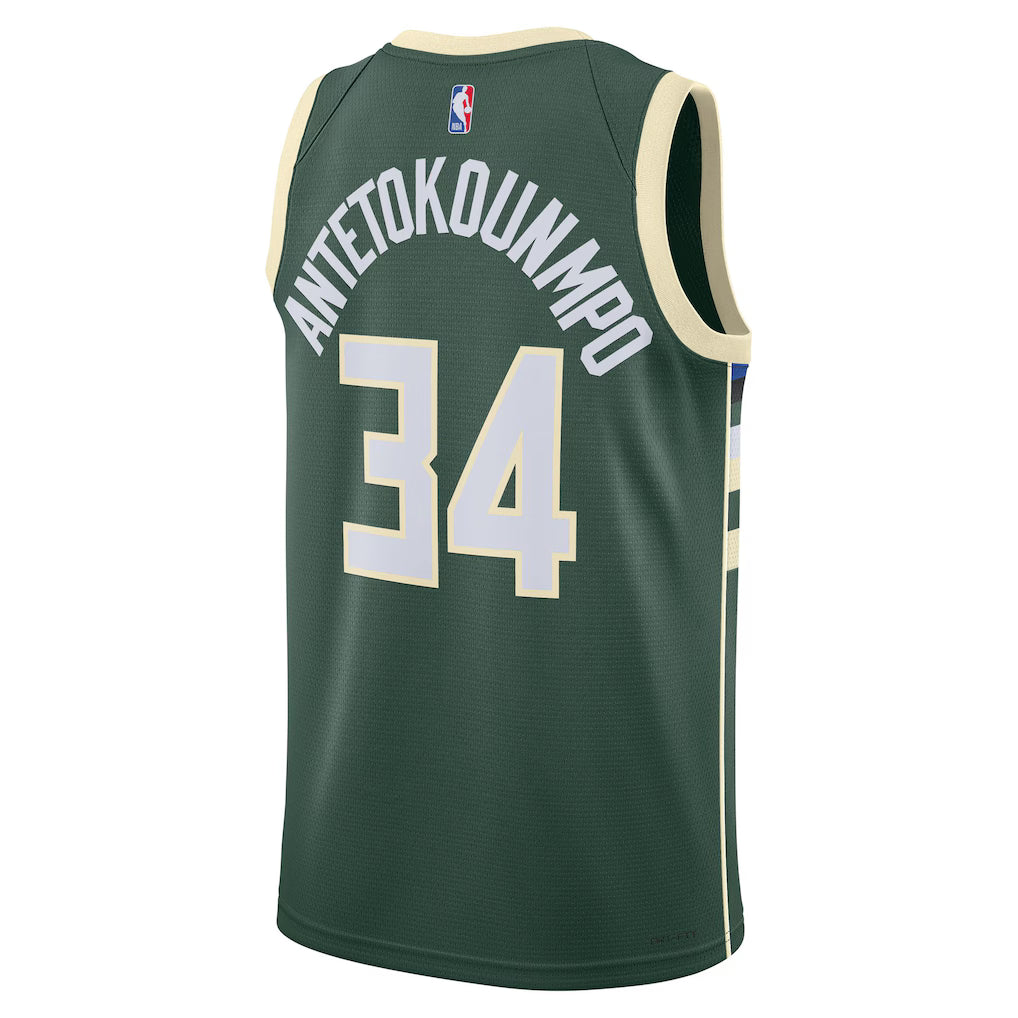 [DN2012-323] MENS NIKE NBA BUCKS GIANNIS ANTETOKOUNMPO DRI-FIT NBA SWINGMAN JERSEY