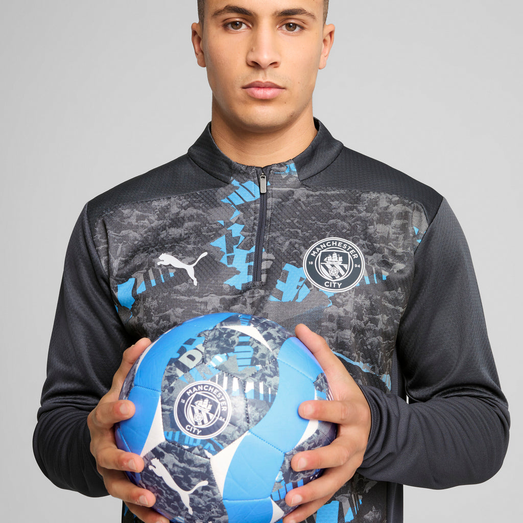 [779156-74] Mens Puma MCFC PREMATCH 1/4 ZIP TOP